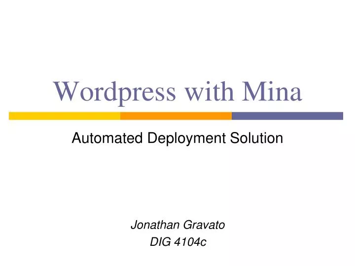 wordpress with mina