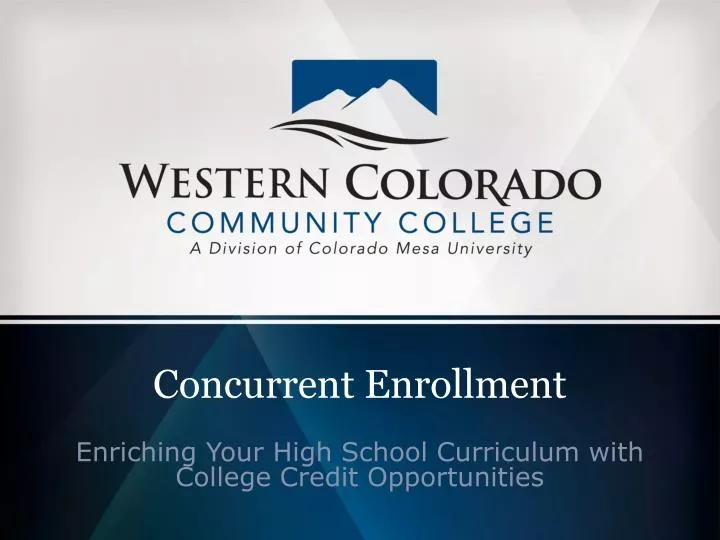 concurrent enrollment