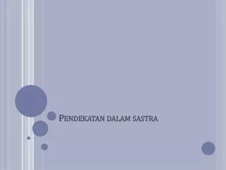 Pendekatan dalam sastra