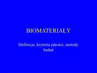 biomateria y