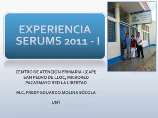 experiencia serums 2011 i