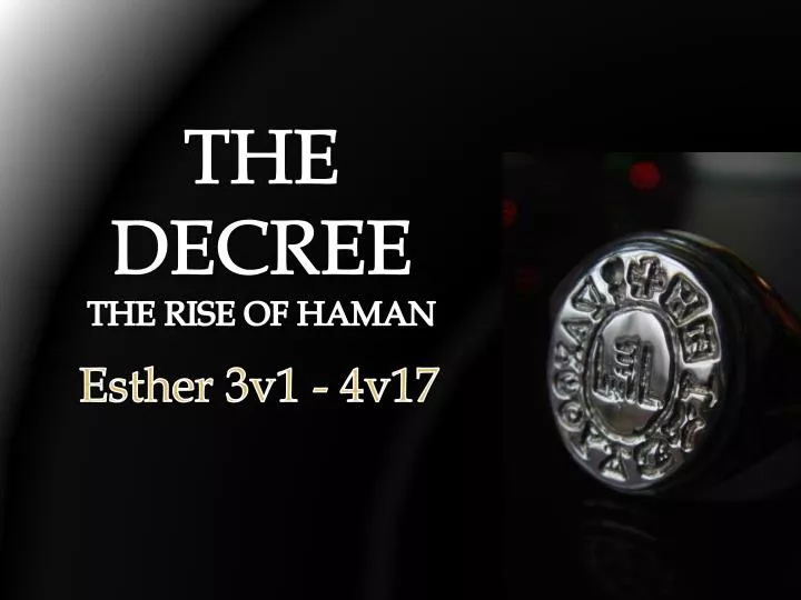 the decree the rise of haman