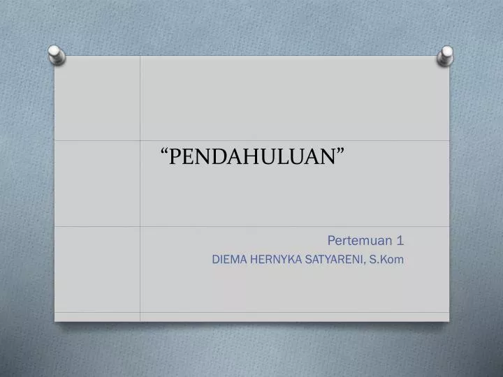 pendahuluan