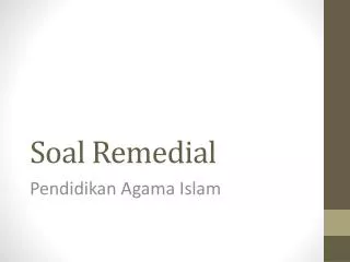 soal remedial