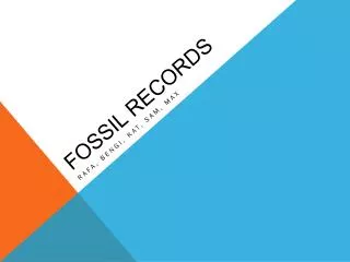 Fossil Records