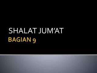 shalat jum at
