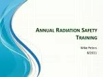 PPT - Basic Radiation Safety Awareness Training PowerPoint Presentation ...