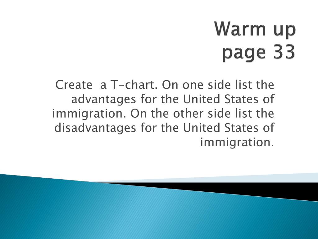PPT - Pros and Cons of Immigration to the United States PowerPoint ...