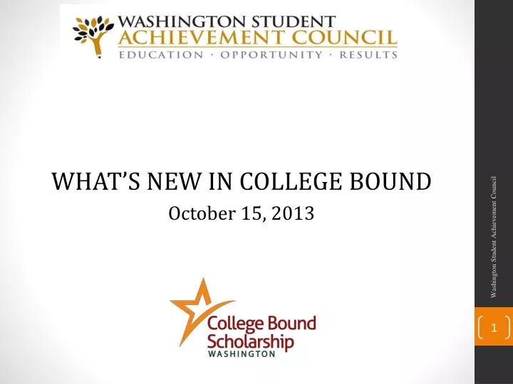 what s new in college bound october 15 2013