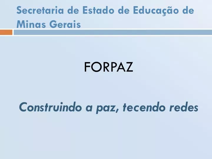 secretaria de estado de educa o de minas gerais