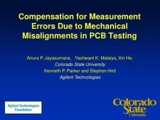 Compensation for Measurement Errors Due to Mechanical Misalignments in PCB Testing