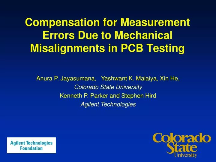 compensation for measurement errors due to mechanical misalignments in pcb testing