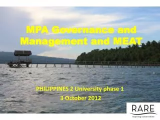 MPA Governance and Management and MEAT