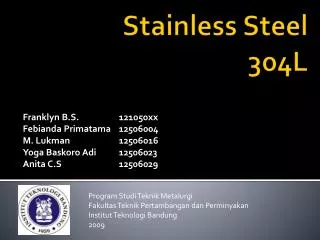 Stainless Steel 304L