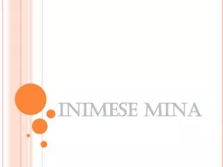 inimese mina