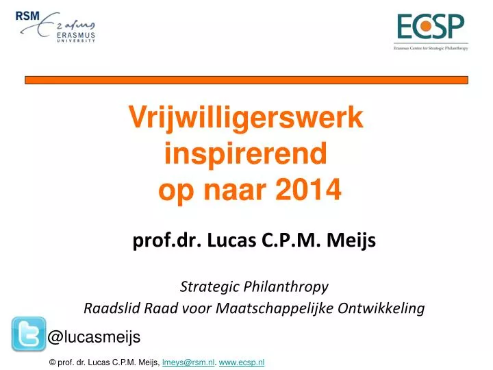 prof dr lucas c p m meijs strategic philanthropy raadslid raad voor maatschappelijke ontwikkeling