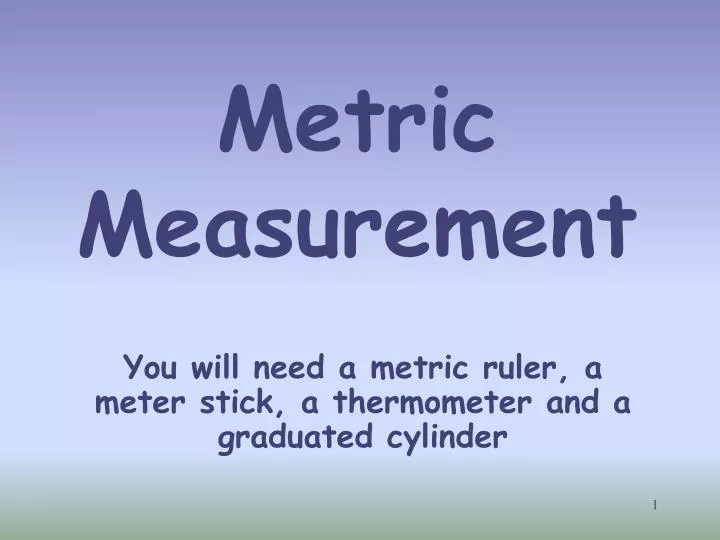 metric measurement