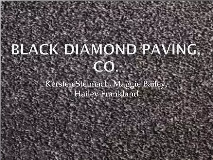 black diamond paving co