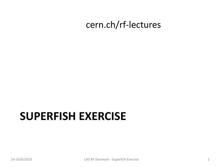 superfish exercise