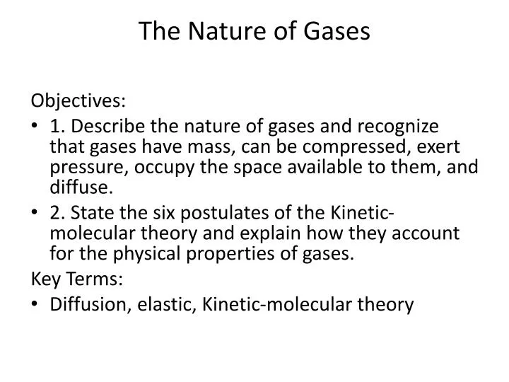 the nature of gases