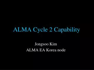ALMA Cycle 2 Capability
