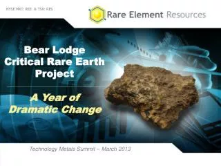 Bear Lodge Critical Rare Earth Project
