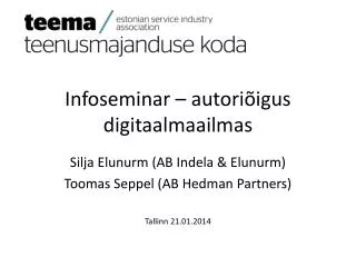 infoseminar autori igus digitaalmaailmas
