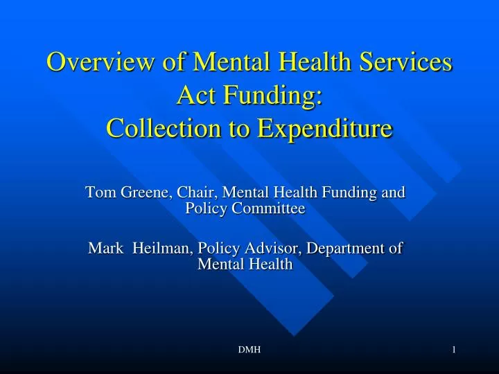 overview of mental health services act funding collection to expenditure