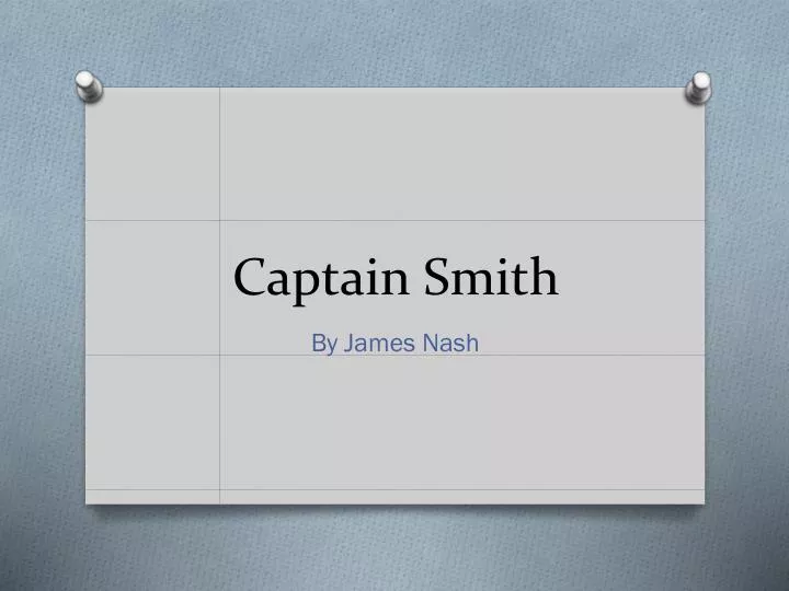 captain smith