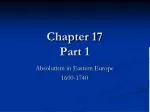 Chapter 17 Part 1 - slide 1