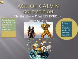 AGE OF CALVIN Gold Edition