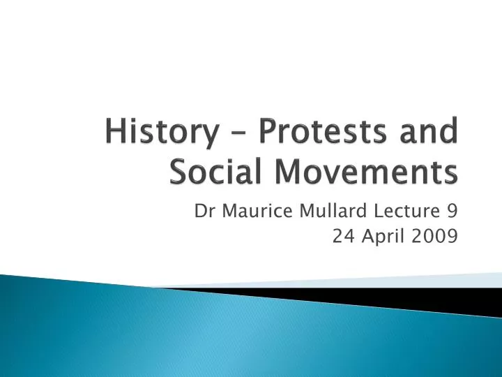 history protests and social movements