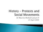 History – Protests and Social Movements