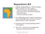 Reparations Bill - slide 1