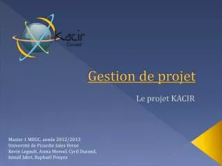 gestion de projet
