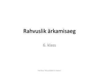 Rahvuslik ärkamisaeg