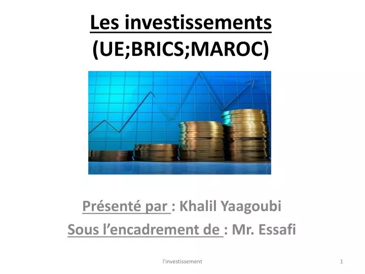 les investissements ue brics maroc