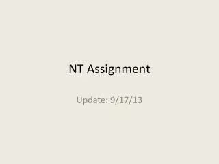 NT Assignment