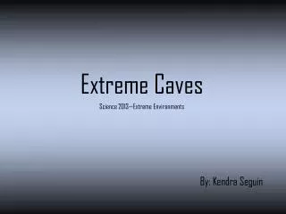 Extreme Caves