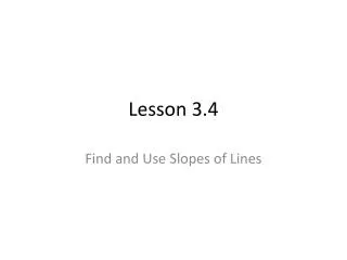 Lesson 3.4