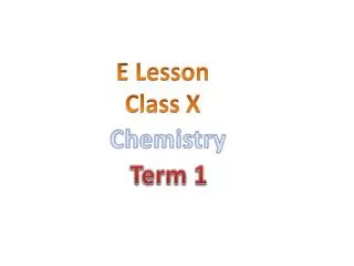 E Lesson Class X