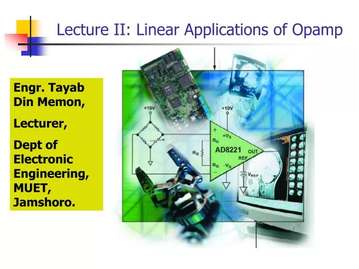 lecture ii linear applications of opamp