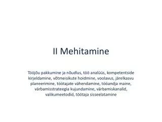 ii mehitamine