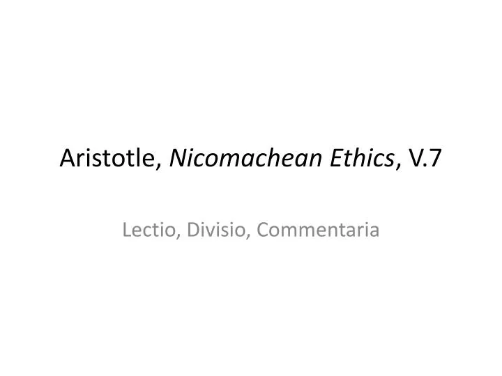 aristotle nicomachean ethics v 7