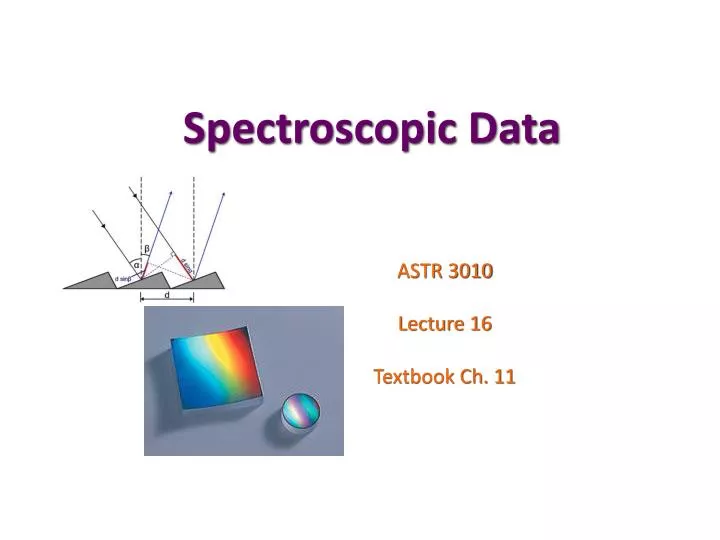 spectroscopic data