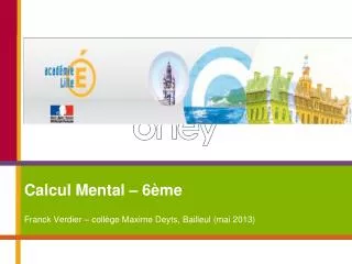 calcul mental 6 me