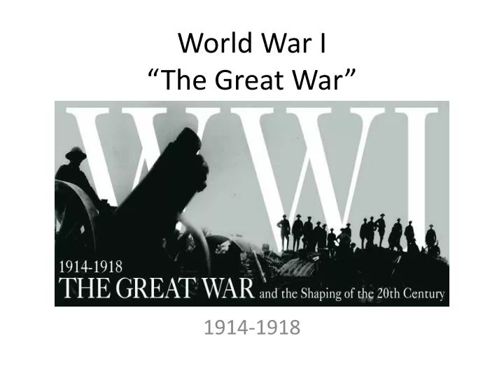 world war i the great war