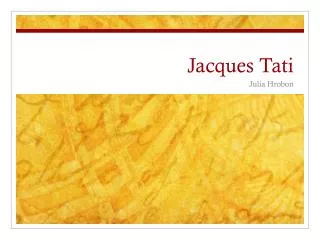 jacques tati