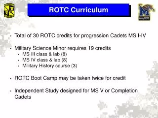 ROTC Curriculum