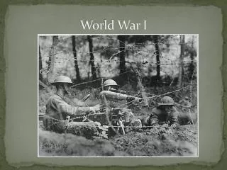 World War I